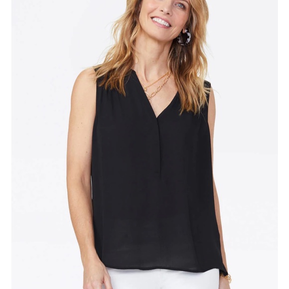 NWT NYDJ The Sleeveless Perfect Blouse in Pueblo Rose Relaxed Fit Women’s Small - Picture 6 of 6